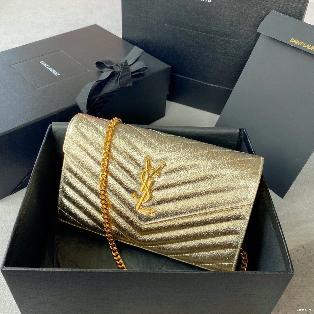 WALLET YSL CASSANDRE CHAIN MATELASSÉ 0719